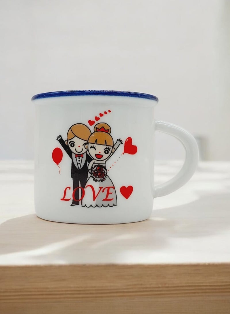 AKDC I Love You Printed Ceramic Coffee Cup 100ml - Image 5