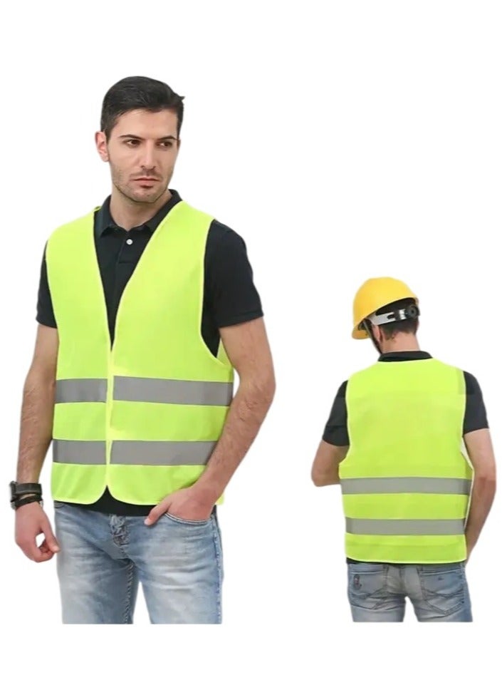 Scrolls Reflective Safety Vests High Visibility Breathable Day Night Warning Jacket for Construction, Traffic, Cycling Safety Purpose Pack of 2  - Image 1