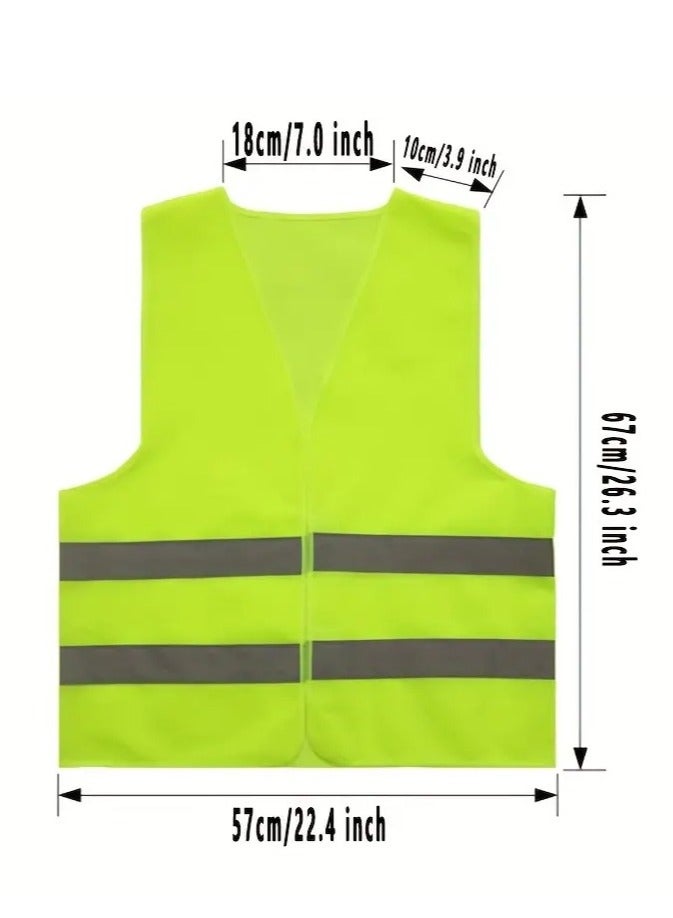Scrolls Reflective Safety Vests High Visibility Breathable Day Night Warning Jacket for Construction, Traffic, Cycling Safety Purpose Pack of 2  - Image 3