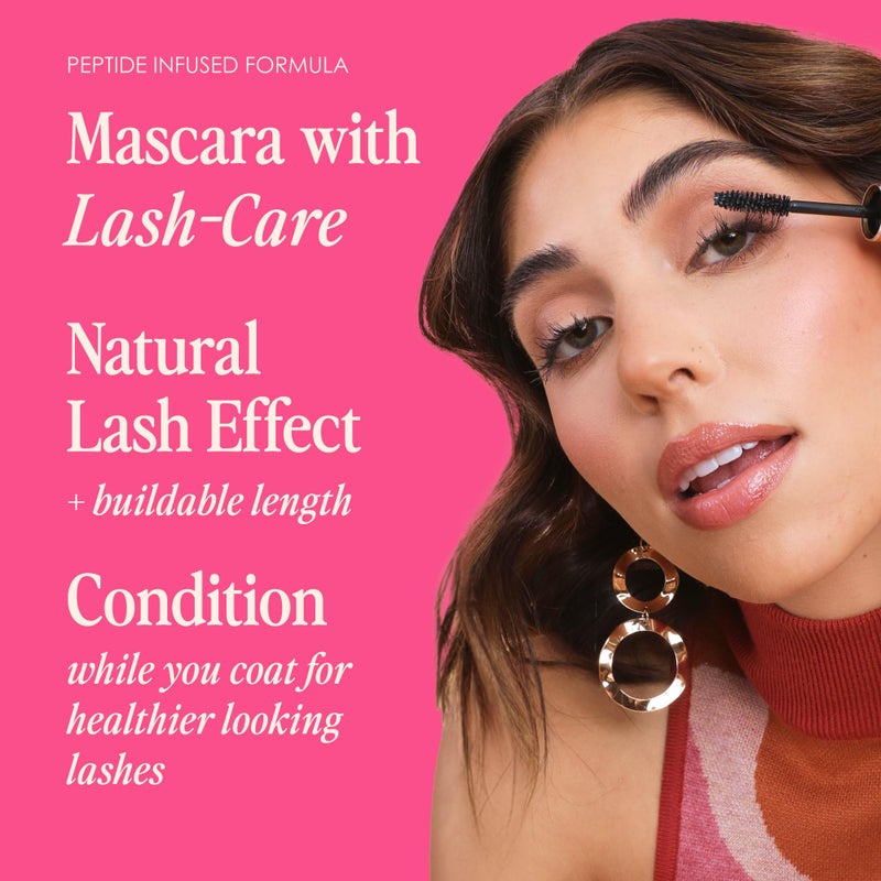 Grande Cosmetics GrandeMASCARA Conditioning Peptide Mascara - Buildable Volume & Length, Water-Resistant & Clump-Free - Lash & Extension Friendly, Black (0.20 oz) - Image 3