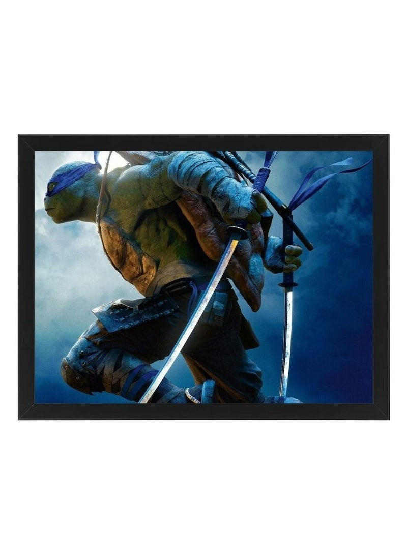 RKN Digital Wall Art Poster Frame teenage mutant ninja turtles Character Leonardo 30X40 cm - Image 1