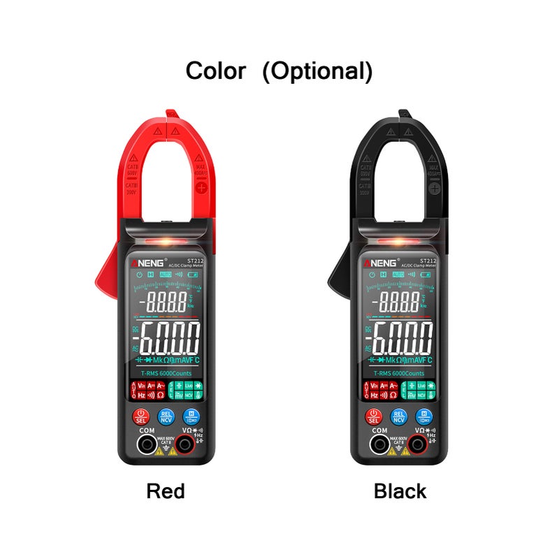ANENG ST212 Clamp Meter Intelligent Digital Clamp Multimeter 6000 Counts Smart AC & DC Voltmeter 400A Ammeter VA Colored Display Auto Range Clamp Type Tester NCV Non-contact Voltage Measurer - Image 3