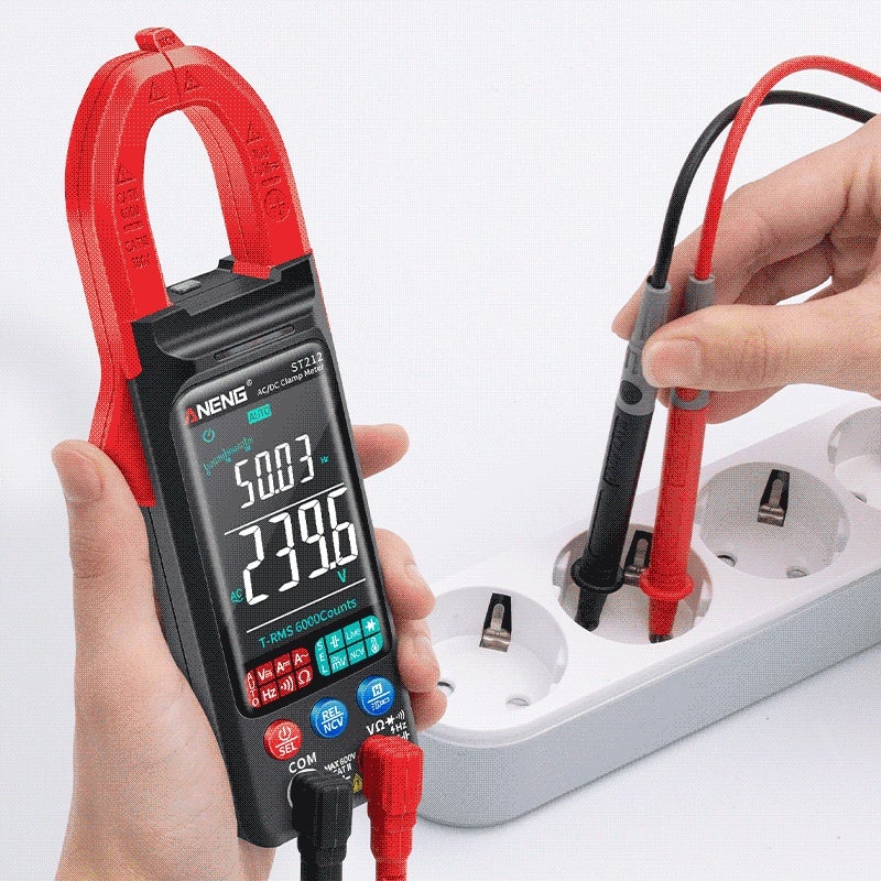ANENG ST212 Clamp Meter Intelligent Digital Clamp Multimeter 6000 Counts Smart AC & DC Voltmeter 400A Ammeter VA Colored Display Auto Range Clamp Type Tester NCV Non-contact Voltage Measurer - Image 2