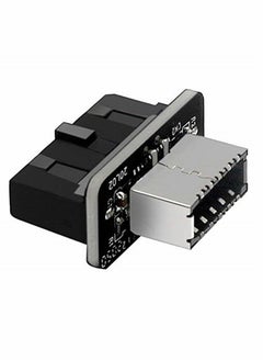 USB Front Panel Adapter, Vertical USB C Header Adapter, USB 3.1 Type-E Key-A to USB 3.0 20Pin Header Converter, for Type C Motherboard