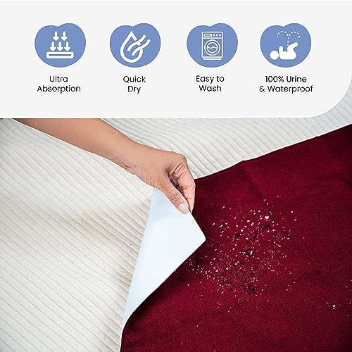 Cherilo Dry Sheet for Newborn Baby – Pack of 3 Quick Dry, Anti-Pilling Fleece Bed Sheets for Kids Urine – Waterproof, Soft & Reusable Baby Bed Protector – (Sea Green, Pista Green, Salmon Rose) - Image 3
