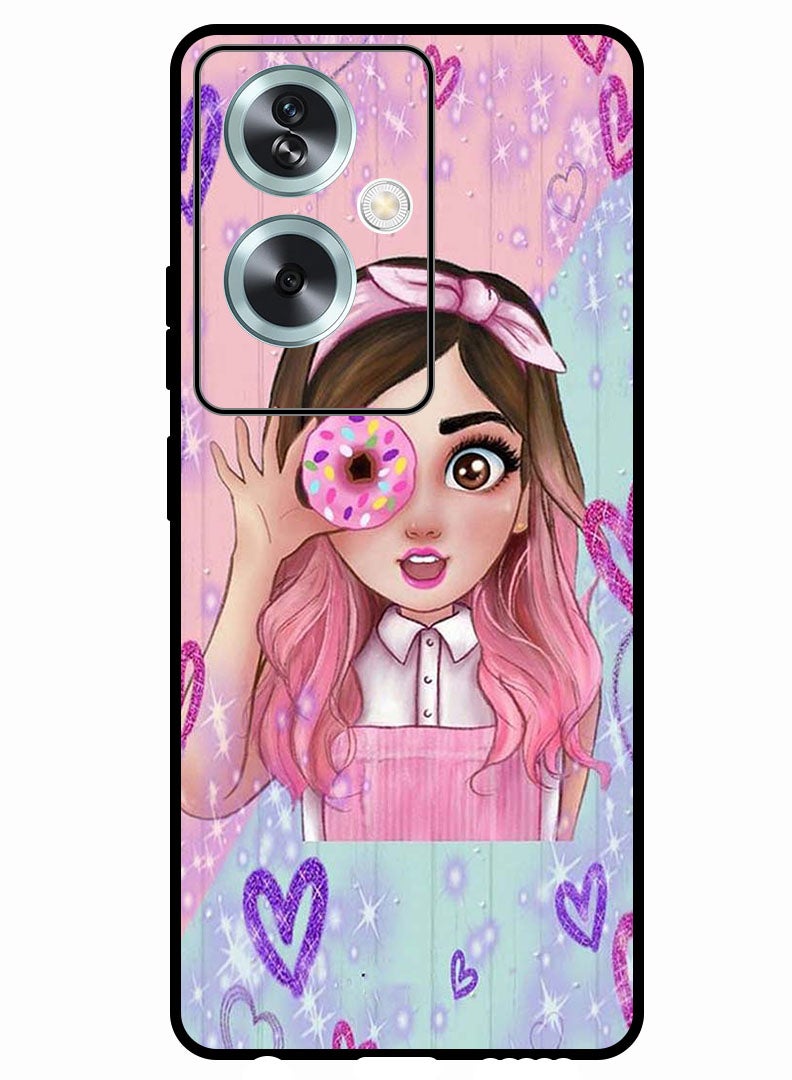 Theodor Protective Case Anti Scratch Shock Proof Bumper Cover For Oppo A2 Donut Love - Image 1