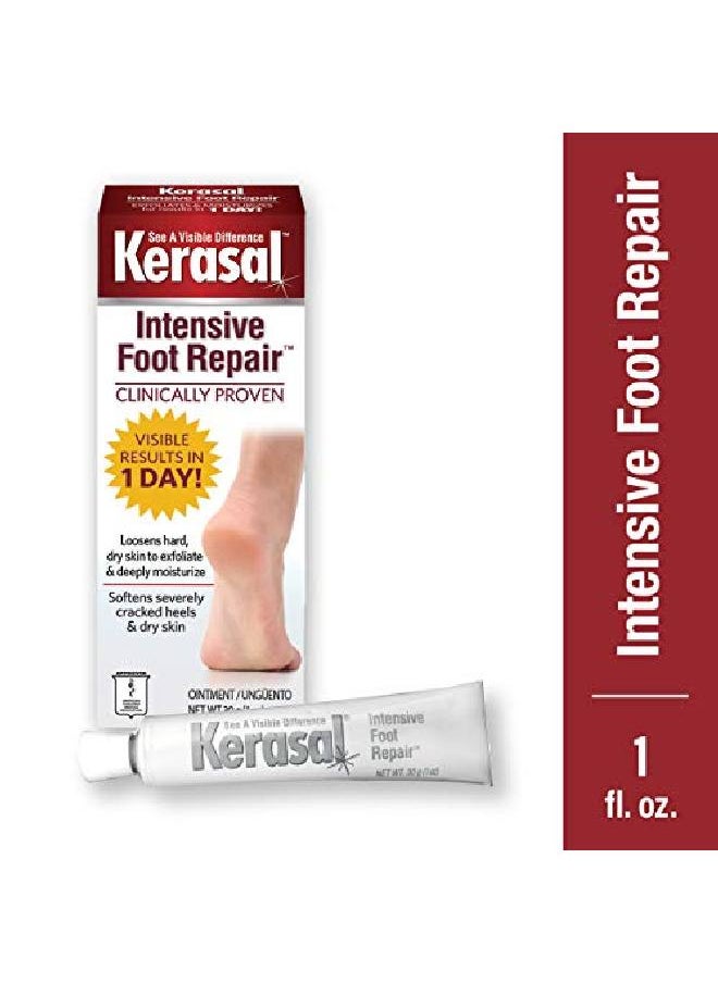 Kerasal Intensive Foot Repair Skin Healing Ointment For Cracked Heels And Dry Feet 1 Oz , 2 Count, (Pack Of 2)  - Image 3