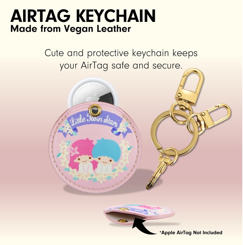 Sonix x Sanrio Keychain Case Compatible with Apple AirTag | Protective Cover Keychain | Hello Kitty & Friends - Floral Little Twin Stars - Image 2