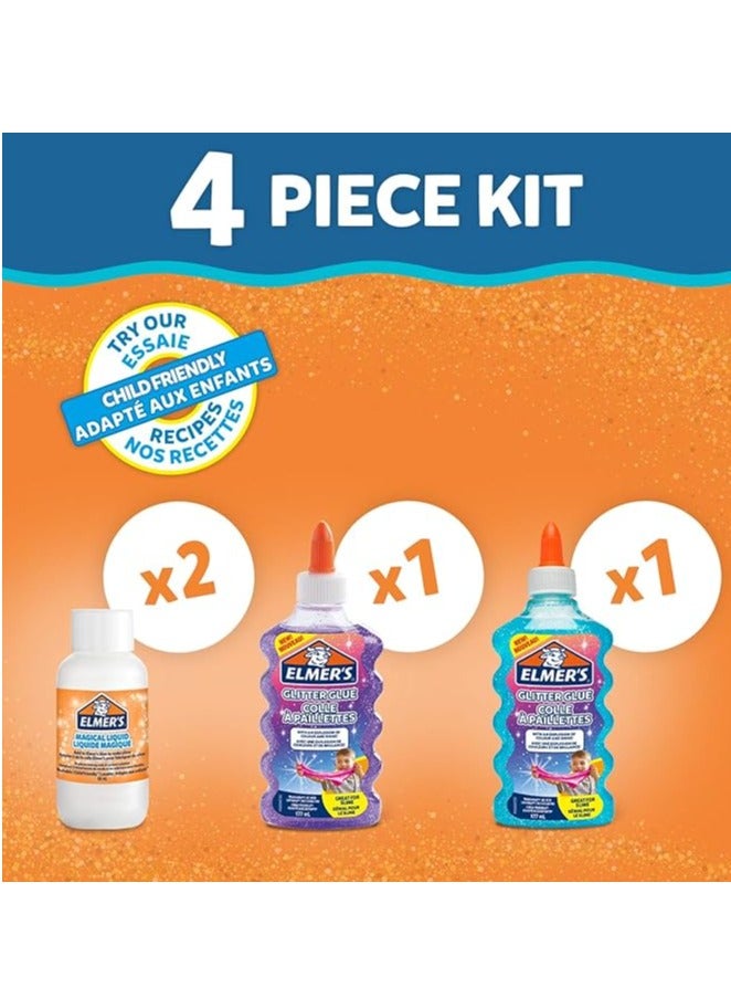 Elmers 4- Piece Glitter Slime Kit 195x180x40cm - Image 2