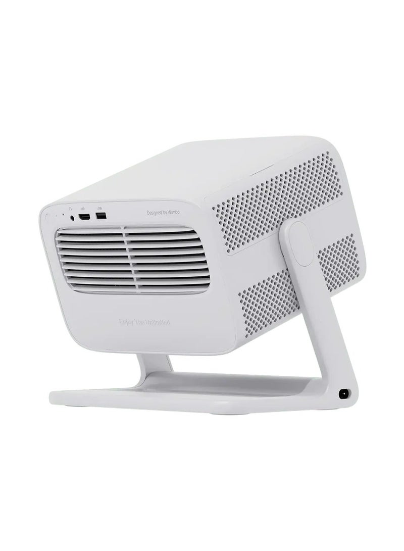 wanbo Vali 1 Android 11 Gimbal Projection Smart Projector 900 ANSI ultra High Lumens 1080p HD 12W Hi-Fi Stereo speakers Autofocus, Auto Keystone Correction, obstacle avoidance & smart screen fitting N70389898LEB white - Image 2