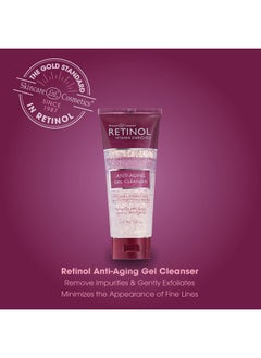 RETINOL Retinol Antiaging Gel Cleanser Gently Cleans Impurities From Pores & Exfoliates For Soft Smooth Skin Antioxidantrich Microbeads W/ Vitamin A & E Maximize Renewing Benefits Of Retinol  - Image 3