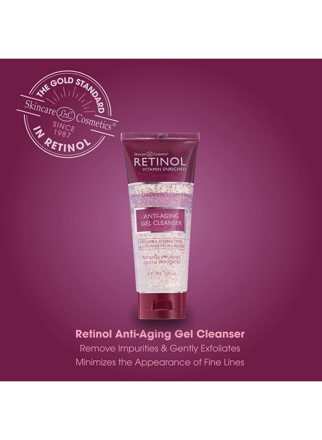 RETINOL منظف جل الريتينول المضاد للشيخوخة ينظف بلطف الشوائب من المسام ويقشرها للحصول على بشرة ناعمة وسلسة. حبيبات دقيقة غنية بمضادات الأكسدة مع فيتامين أ و هـ تعمل على تعظيم فوائد الريتينول المتجددة - Image 3