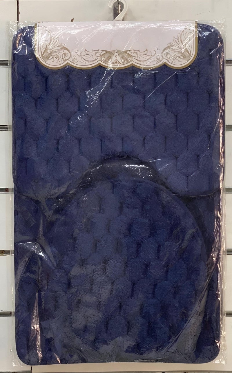 Comfortable Bath Decor - Thick Velvet Mats with Anti-slip Feature, Elegant and Soft, Adds Luxury and Style to Your Bathroom, 3 Piece Set for Complete Look (4) - Image 2