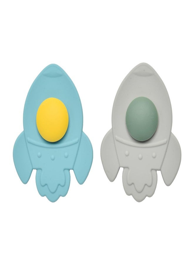 Imagination Junction Silicone Suction Cup Spinner Toy 1-3 Year Old Boys & Girls - Spinning Sensory Toys for Toddlers 12-18 Months Toddler Sensory Toys for Bath & Play (Rocket Shape) - Image 2