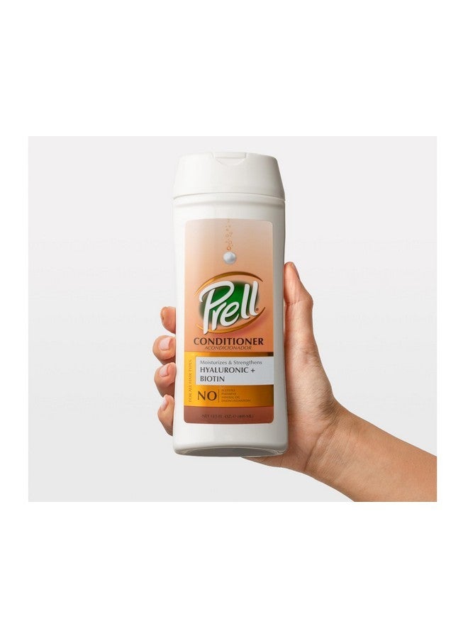 Prell Hyaluronic + Biotin Moisturizes & Strengthens Conditioner for All Hair Types 13.5 fl.oz - Image 4