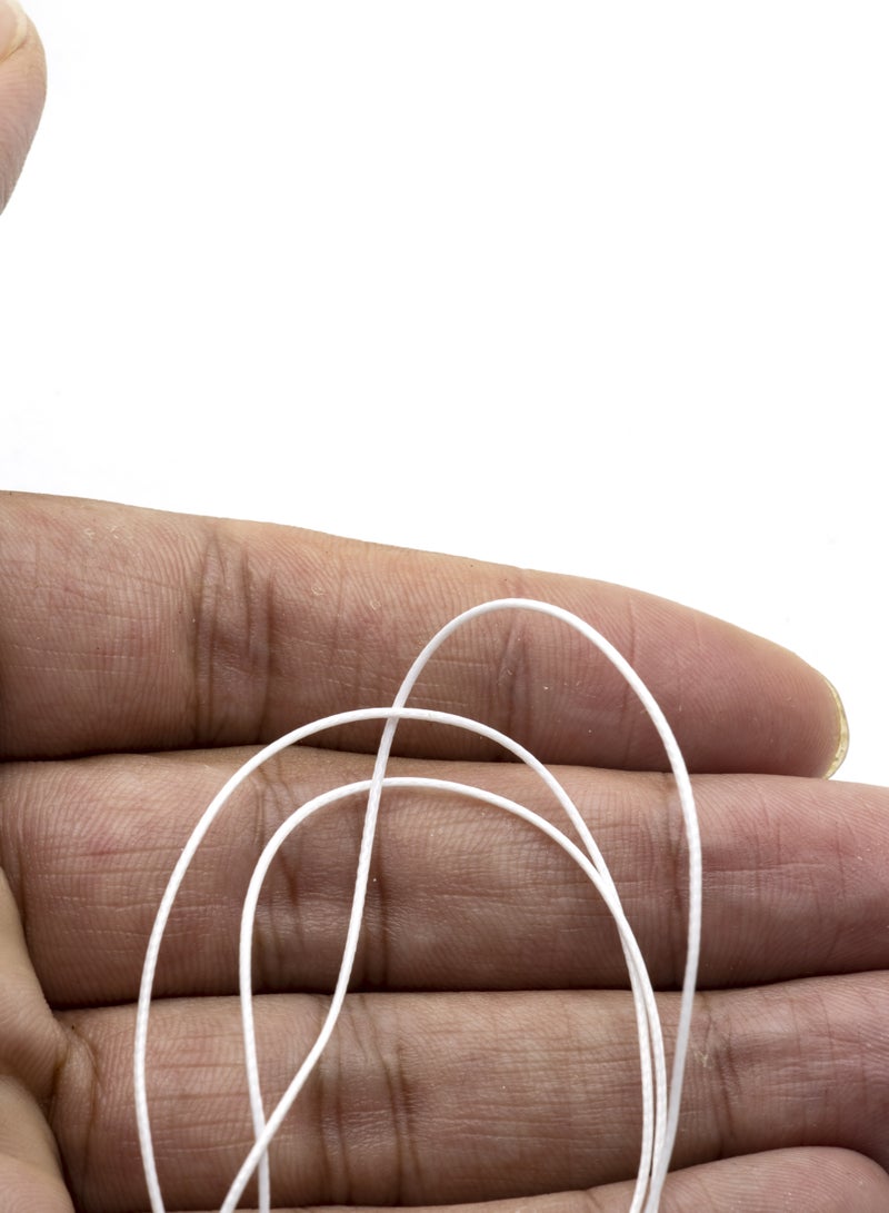 High-Quality Leather Cord - 200 Yards, Available in 0.5mm white - Image 3