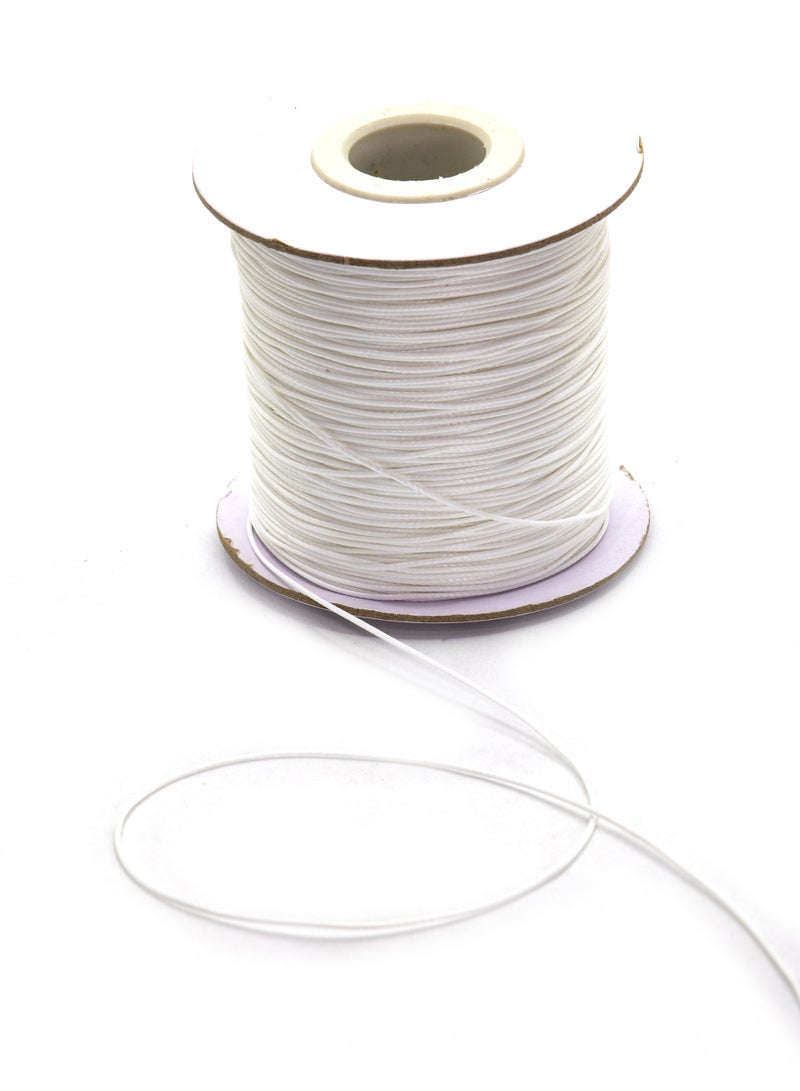 High-Quality Leather Cord - 200 Yards, Available in 0.5mm white - Image 1