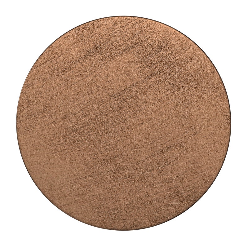 Simpli Home SIMPLIHOME Johnsen Metal Table - 15 inch Wide Solid Iron Drum Accent Table in Antique Copper with Tribal Pattern, Round Boho End Table for Living Room, Bedroom, or Home Office, Fully Assembled - Image 3