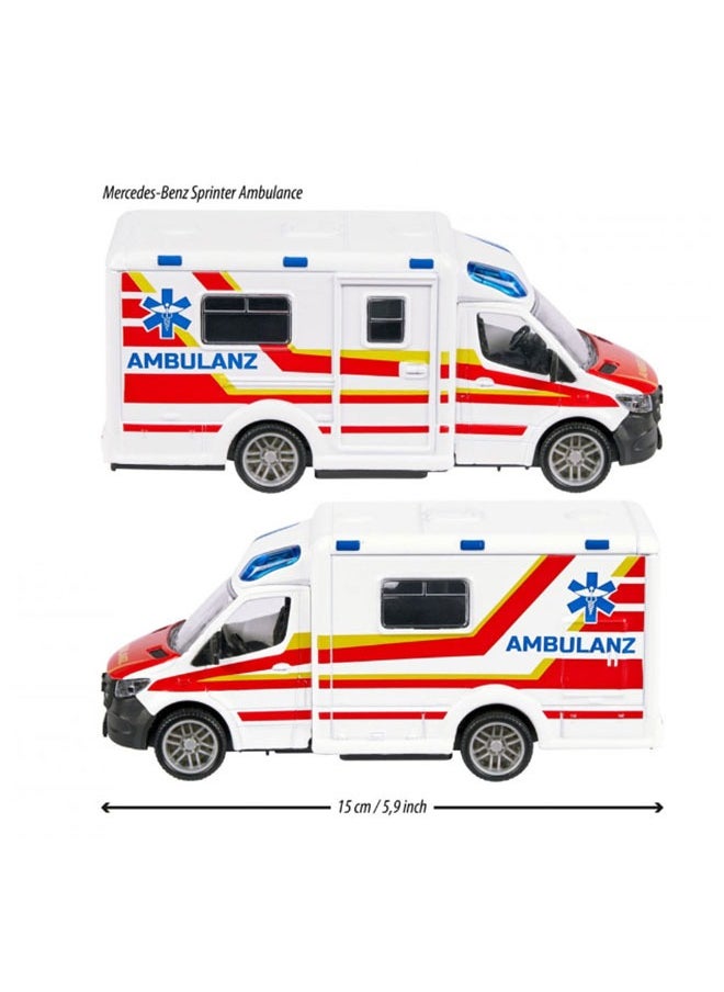 Majorette Mercedes-Benz Sprinter Ambulance  - Image 4