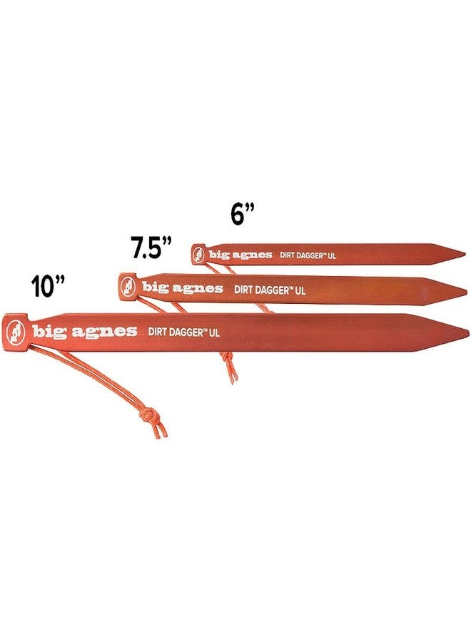 Big Agnes أوتاد خيمة بيج أغنيس ديرت داغر يو إل، عبوة من 6 قطع، 6 بوصات - Image 3