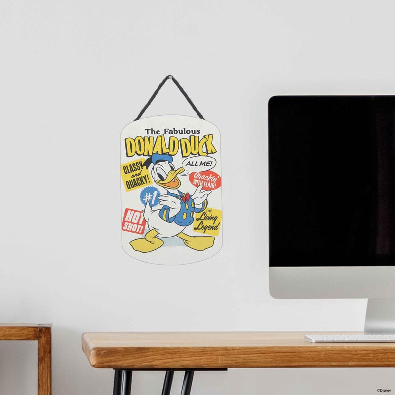 Open Road Brands Disney Donald Duck Hanging Wood Wall Decor - The Fabulous Donald Duck Sign for Kids' Bedroom or Movie Room - Image 5