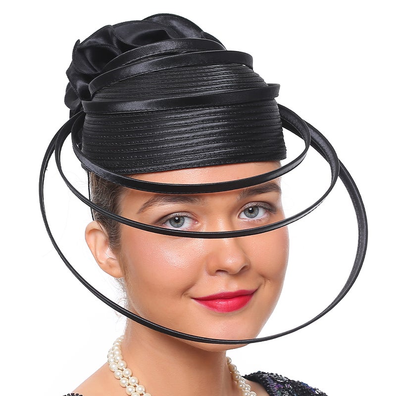 Bride Fascinator Hat Women Tea Party Headband Hat Banquet Wedding Hat Decoration - Image 2