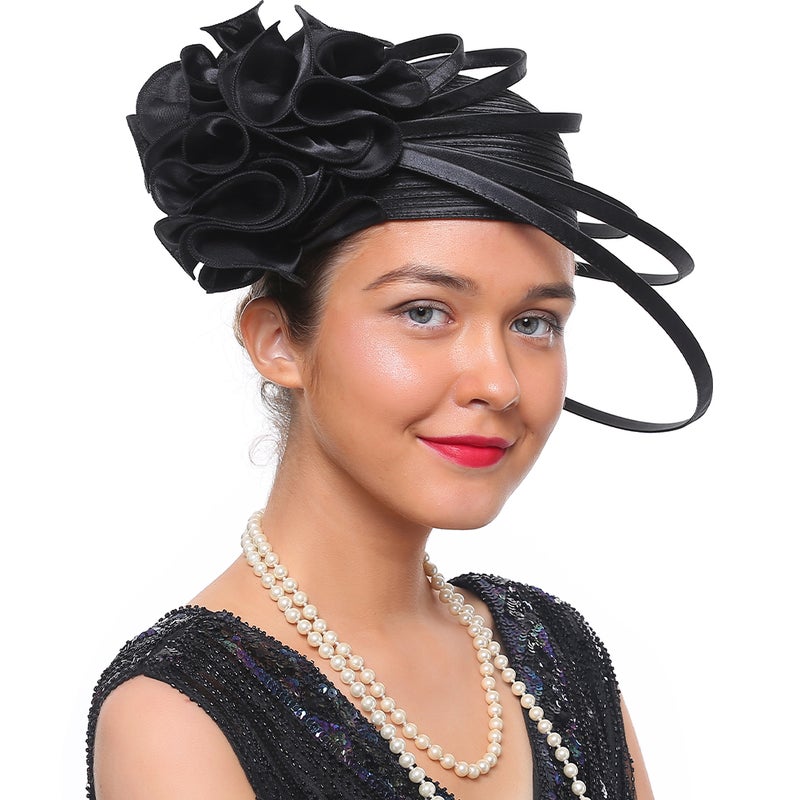 Bride Fascinator Hat Women Tea Party Headband Hat Banquet Wedding Hat Decoration - Image 3