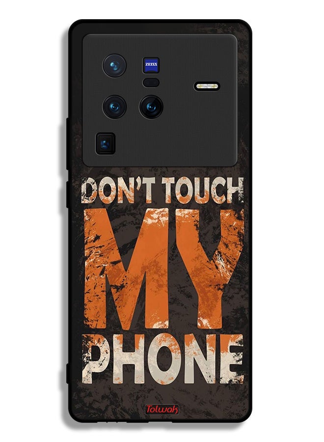 Tolwak Vivo X80 Pro Protective Case Cover Do Not Touch My Phone - Image 2
