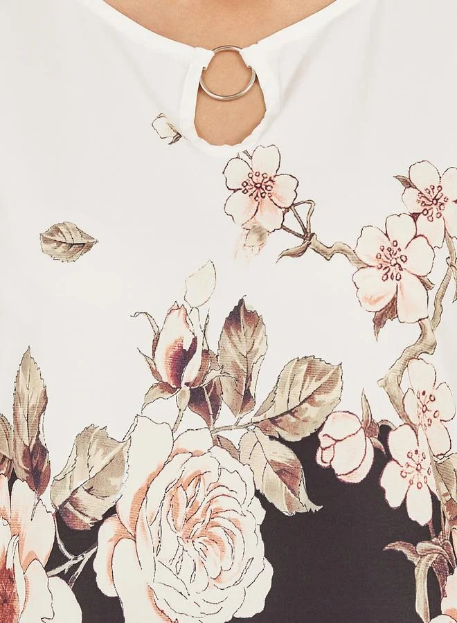 Styli Floral Print Maxi Dress