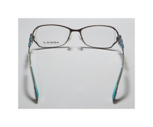 Koali By Morel 6918k Mens/Womens Designer Full-rim Gorgeous Modern Size Eyeglasses/Spectacles (52-17-135, Light Brown/Blue / White) - Image 5