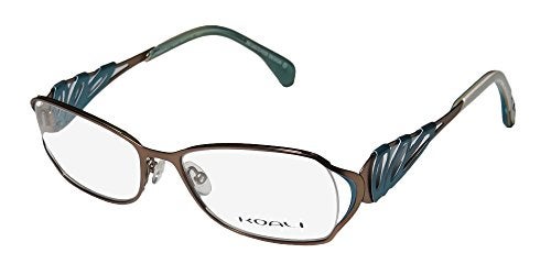 Koali By Morel 6918k Mens/Womens Designer Full-rim Gorgeous Modern Size Eyeglasses/Spectacles (52-17-135, Light Brown/Blue / White) - Image 1