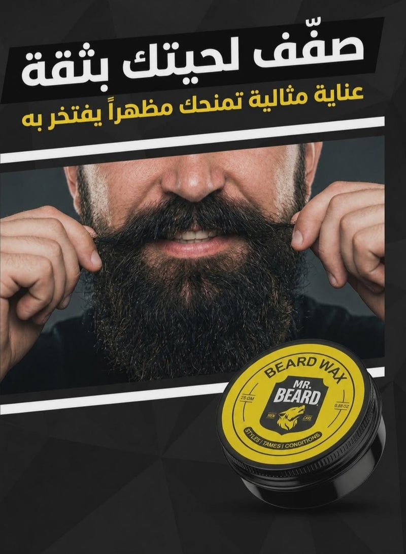 Mr.Beard Mr. Beard Strong Hold Beard Styling Wax – 25g - Image 3