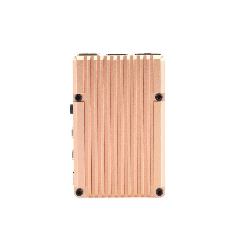 REES52 Aluminium Alloy Cooling Heatsink Armor Metal Case with Dual Fan for Raspberry Pi 4 Model/Pi 4B (Golden) - Image 5
