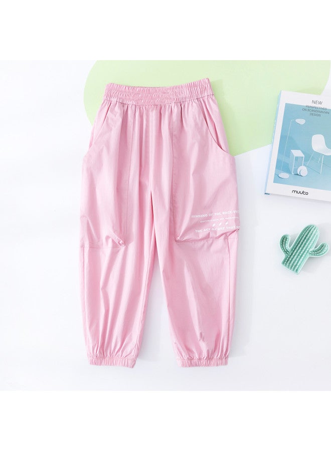 Bumblebee Kids' Cuffed Jogger Pants - Loose Fit Harem Pants For Boys & Girls, Elastic Waist Comfortable Long Pants, Breathable & Skin-friendly - Image 2