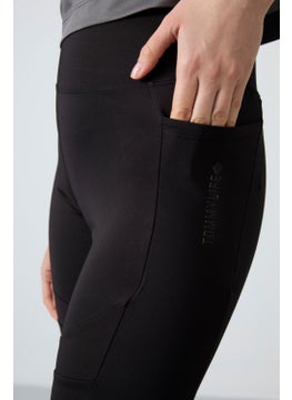 Tommy Life Black Polyester Flexible Standard Fit Performance Women's Biker Tights - 91012  - Image 3