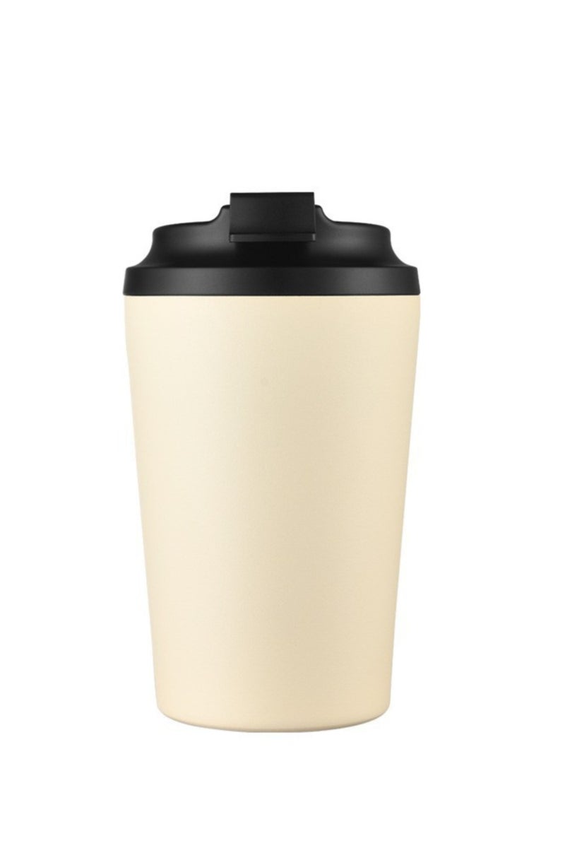 12oz travel coffee cup, double-walled stainless steel vacuum insulated tumbler, suitable for coffee, milk, etc., for use at home, office, outdoors, etc., suitable for both hot and cold drinks.  - Image 2