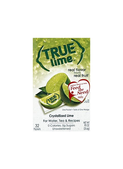 True Lime Crystallized Lime 32 x .8g Packets - 0.91 oz.
