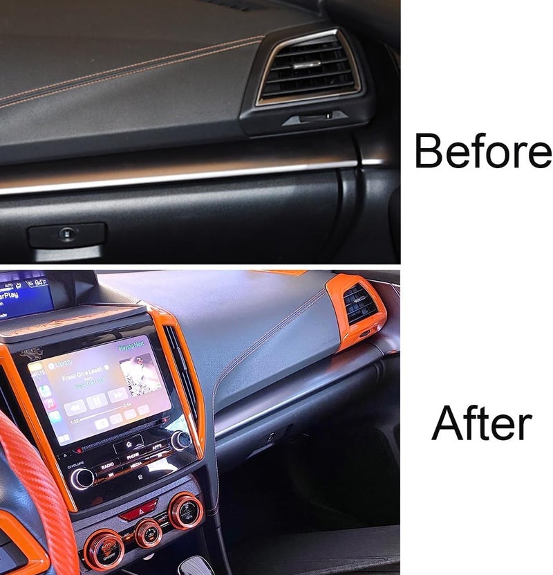 TLIFORT Orange Vent Outlet Cover Trim for Subaru - Image 2