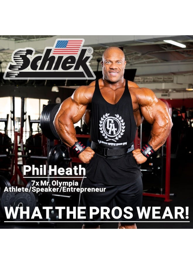 شيك لفافة معصم Schiek موديل S-1112B بخط أسود 12 بوصة - Image 2