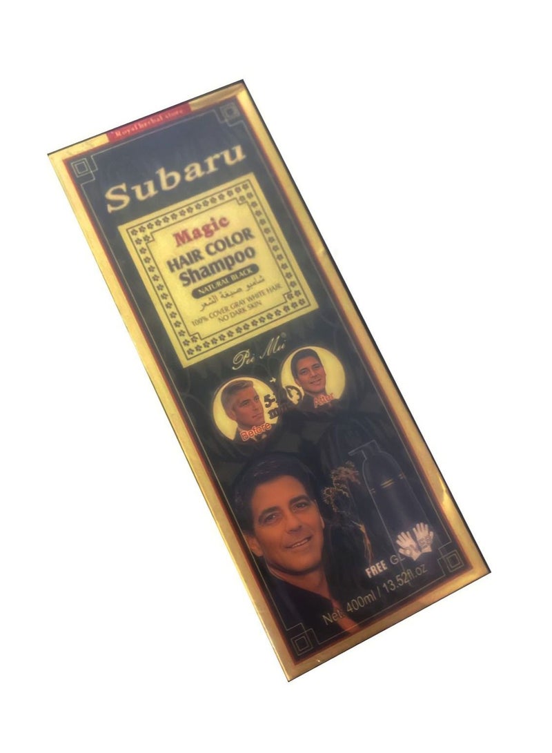 Subaru Magic Hair Color Shampoo For Men And Women Natural Black - Image 3