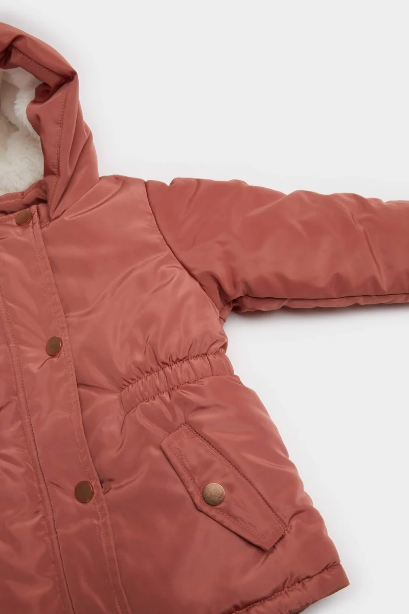 ديفاكتو Baby Girl Hooded Puffer Jacket