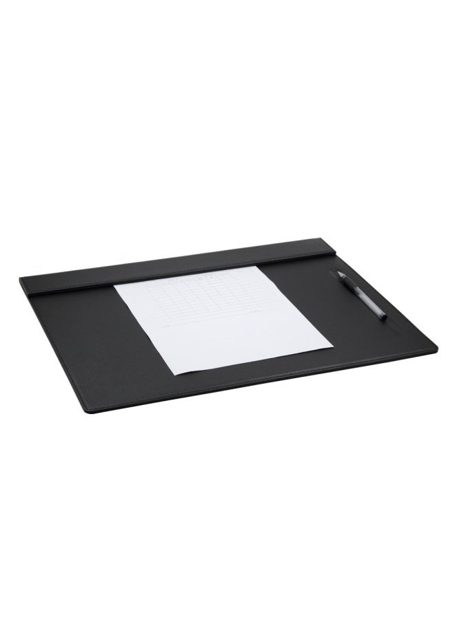 Front Desk Leather Writing Board Top Desk Mat Conference Clip Business Office Desk Mat Meeting Room Special Leather Magnet Pad-Pattern:Coffee A3 Tablet With Pen Slot  - Image 5