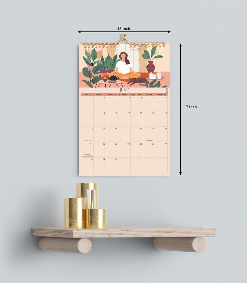 mudrit Wall Calendar 2026, 12 months planner from Jan 2026 - Dec 2026, Spiral Bound for Office, Home, Family, Business, School, Appointment Planning, Size- 12" X 17" - Image 5