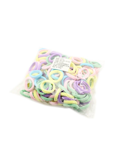 High-Quality Haidilao 4CM Thick Towel Elastic Hair Bands 200pcs Black (200 pieces) may have differences in tightness in different batches, please be careful when photographing