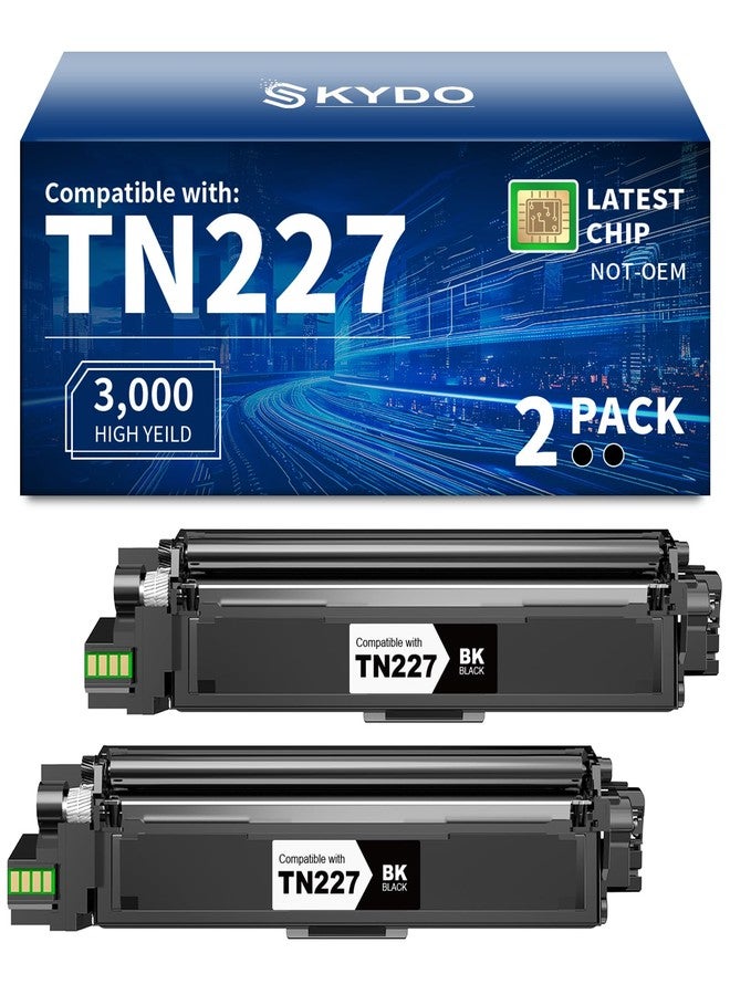 Skydo TN-227 TN227 BlackToner Cartridge Compatible with Brother TN-227 TN227 TN-223BK Toner Cartridge - Image 1