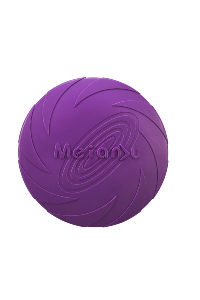 erorex 15cm PURPLE Silicone Flying Disc Toys Multifunction Pet Puppy Training Toys Outdoor Interactive Game