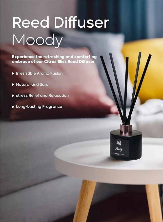 Dr Scent Breeze of Joy Reed Diffuser | A Symphony of Joyful Scents for Your Space - 150ml (MOODY)
