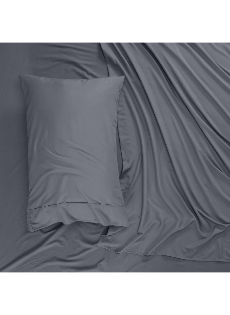 Utopia Bedding Utopia Bedding Queen Sheet Set - Brushed Microfiber - Soft Bed Sheets for Queen Size Bed Set - Luxury Bedding Sheets with Fitted Sheet  Flat Sheet & 2 Pillow Cases - Deep Pocket (Grey)  - Image 5