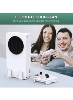KASTWAVE Cooling Fan Mount For Xbox Series S Consoles, Dual High-Speed Cooling Fans and Dock Attachment, Two Mounting Options For Fans, Three Adjustable Speeds and Two Additional USB Ports  - Image 4