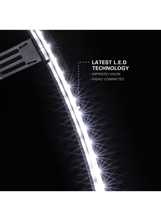 Target - Target Darts Corona Vision Dartboard Lighting System, Black Frame | White LED Dart Board Surround Ring Light with Magnetic Feet | Shadow Eliminating Dartboard Light | Professional Darts Accessories - Image 1